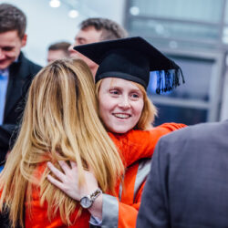 ... preparing herself for Graduation!