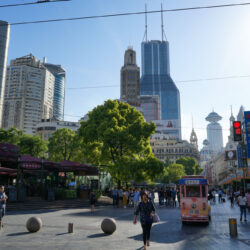 East Nanjing road, the main high street of Shanghai