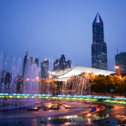 People's square in the centre of Shanghai
