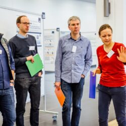 Jury members make their final decision. From left to right: Jonas Rose, Andreas Reiner, Christian Klaes and Christina Strauch