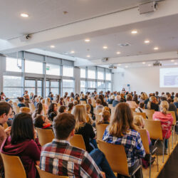 An expectant crowd was waiting for the ceremonies