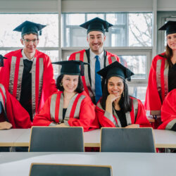 Graduates 2018 (from left to right standing): Lars Roll, Daniel Terheyden-Keighley, Pia Reiterer (sitting) Maximilian Hauser, Ewa Bres, Erlen Lugo and Steffen Pahl