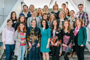 From left to right, 1st row: hosts Hanna Kruse and Ensiyeh Ghasemian, Livia de Hoz Gacia-Bellido, Denise Manahan-Vaughan, hosts Stephanie Lor and Violetta Caragea, Mara Mather. 2nd row: Laura Ewell, Anna Fejtova, host Jill Baumann, Dora Angelaki, host Natalia Babushkina, Carien Lansink, Susanne Diekelmann, 3rd row: host Abdelrahman Rayan, Susanne Schoch McGovern, Tatiana Korotkova, Jenny Read, Hannah Monyer, hosts Miroslav Fecko, Anika Pützer and Robin Lienkämper