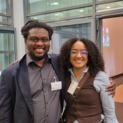 IGSN alumni Desmond Agboada and current PhD researcher Amba Frese.