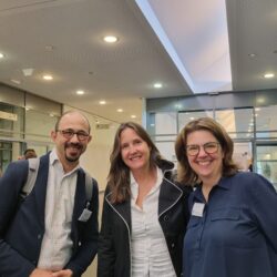 From left to right: IGSN alumni Ercan Altinsoy and Andrea Qesada with coordinator Ursula Heiler
