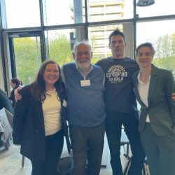 IGSN alumni Wanda Gerding, Areh Mikulic, and Olivia Masseck with their supervisor and founding father of the IGSN, Klaus-Peter Hoffmann